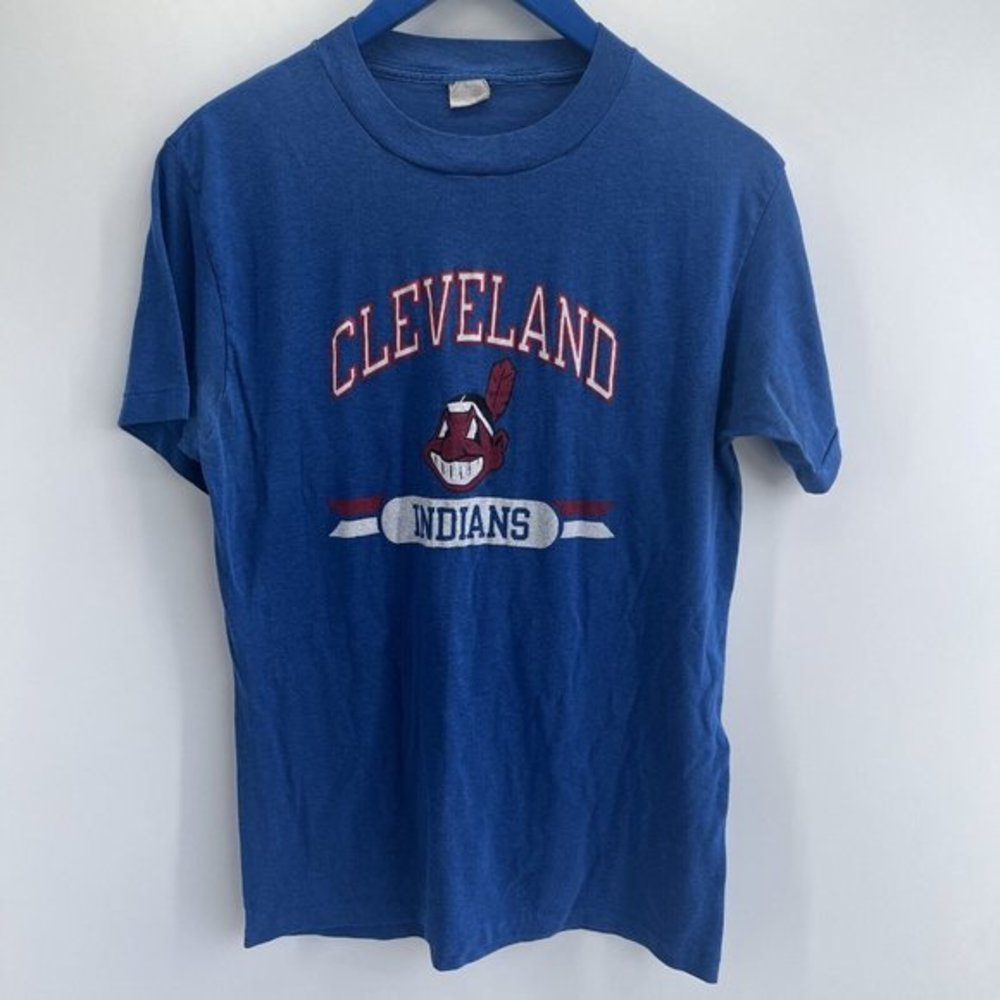 Ched Cleveland Indians Men’s Character MLB Tee T Shirt USA L Single Stitch Y2K